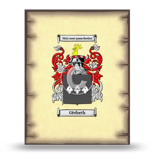 Givforth Coat of Arms Print