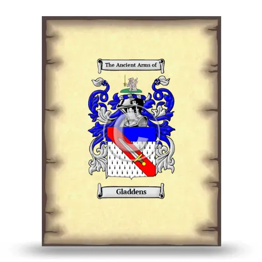 Gladdens Coat of Arms Print