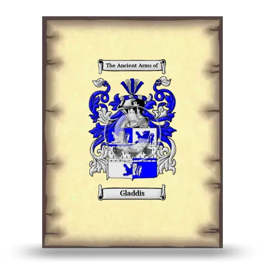 Gladdis Coat of Arms Print