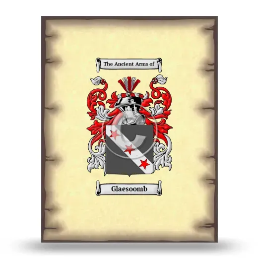 Glaesoomb Coat of Arms Print