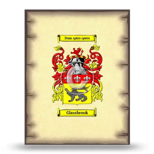 Glassbrook Coat of Arms Print