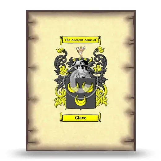 Glave Coat of Arms Print