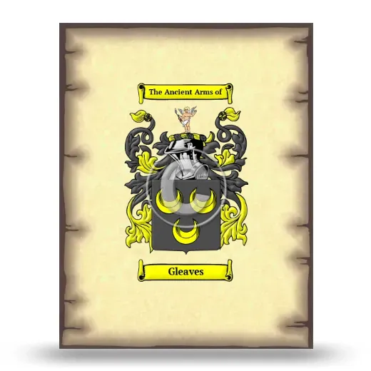 Gleaves Coat of Arms Print