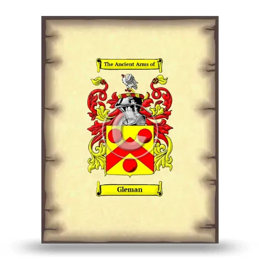 Gleman Coat of Arms Print