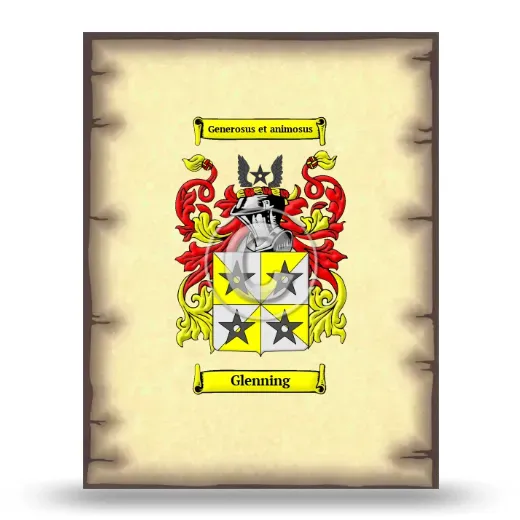 Glenning Coat of Arms Print