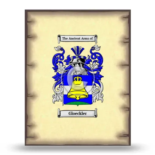 Gloeckler Coat of Arms Print