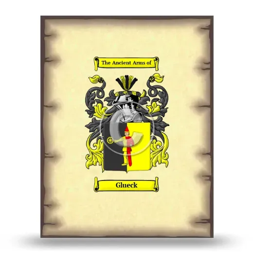 Glueck Coat of Arms Print