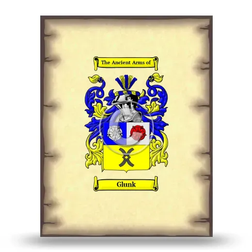 Glunk Coat of Arms Print