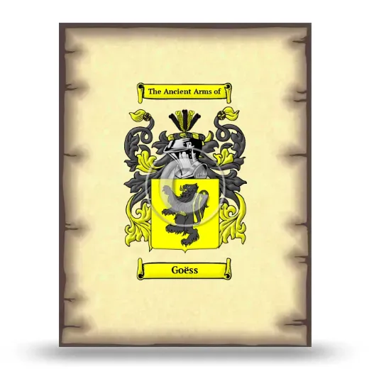 Goëss Coat of Arms Print
