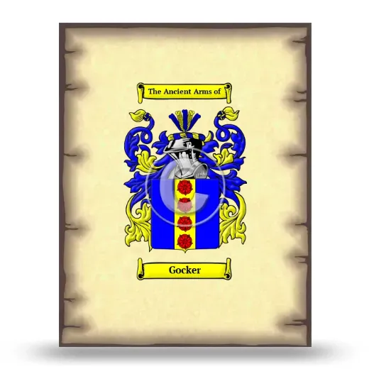 Gocker Coat of Arms Print