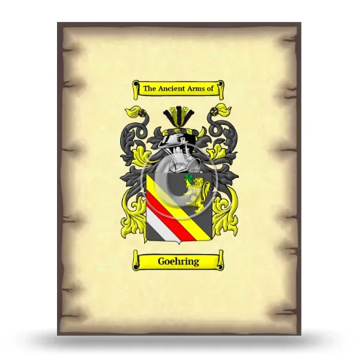 Goehring Coat of Arms Print