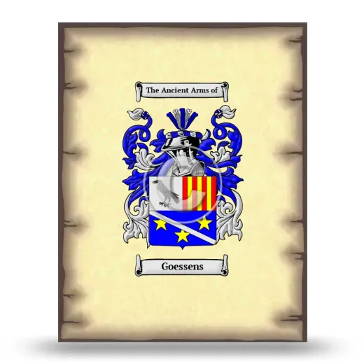 Goessens Coat of Arms Print