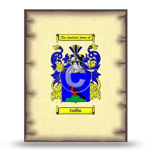 Golfin Coat of Arms Print