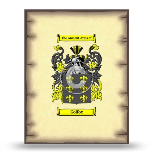 Golfox Coat of Arms Print