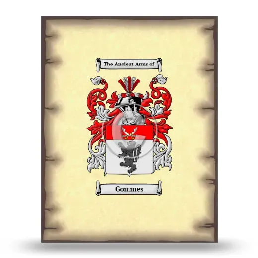 Gommes Coat of Arms Print