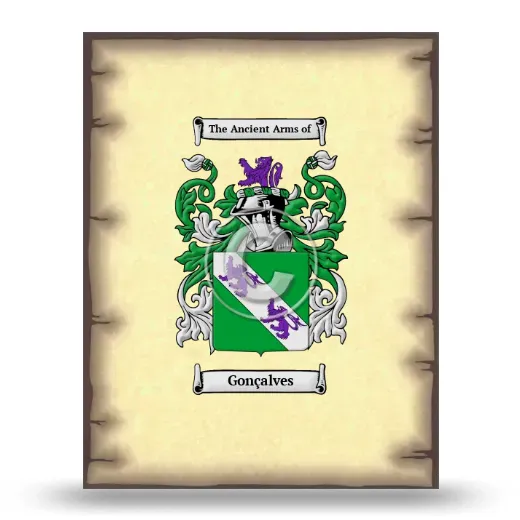 Gonçalves Coat of Arms Print