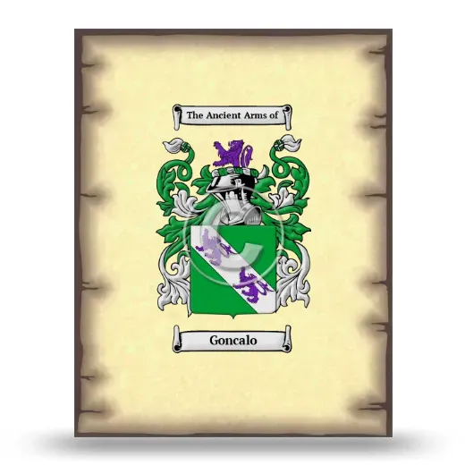 Goncalo Coat of Arms Print