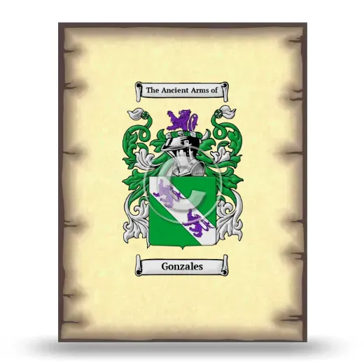 Gonzales Coat of Arms Print