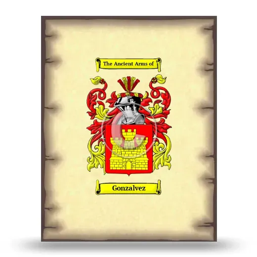Gonzalvez Coat of Arms Print