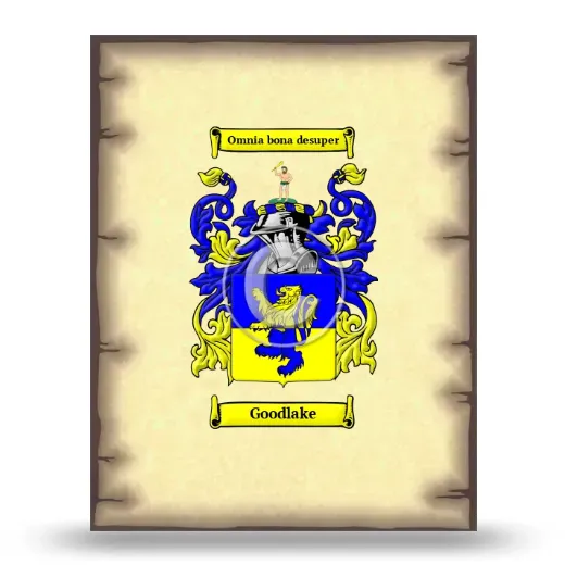 Goodlake Coat of Arms Print