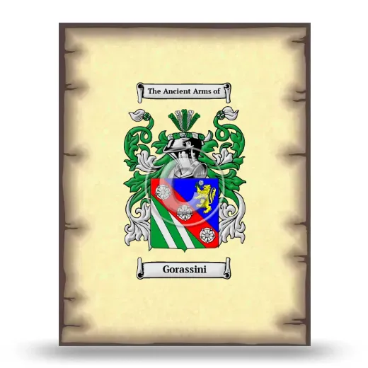 Gorassini Coat of Arms Print