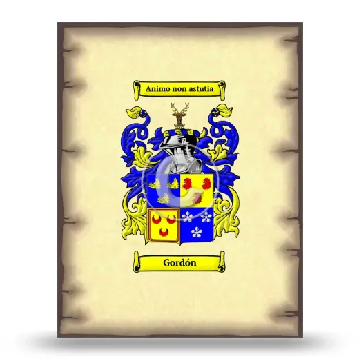 Gordón Coat of Arms Print