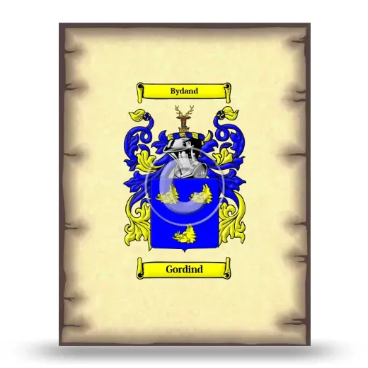 Gordind Coat of Arms Print