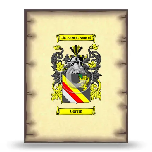 Gorrin Coat of Arms Print