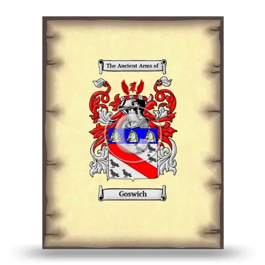 Goswich Coat of Arms Print