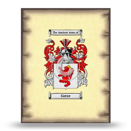 Gotze Coat of Arms Print