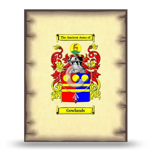 Gowlands Coat of Arms Print