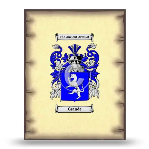 Grande Coat of Arms Print