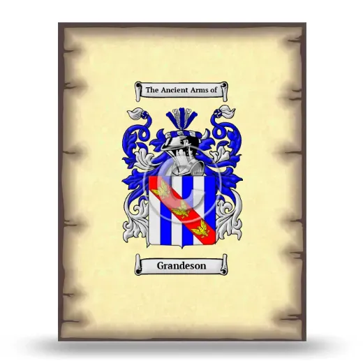 Grandeson Coat of Arms Print
