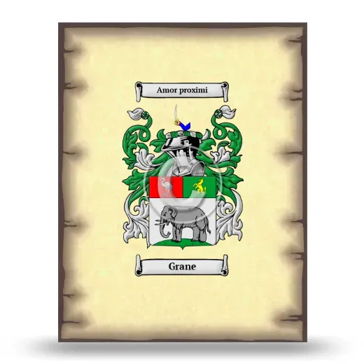 Grane Coat of Arms Print