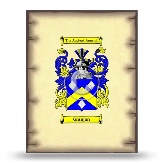 Granjon Coat of Arms Print
