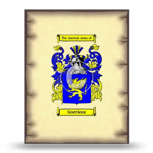 Grattieux Coat of Arms Print