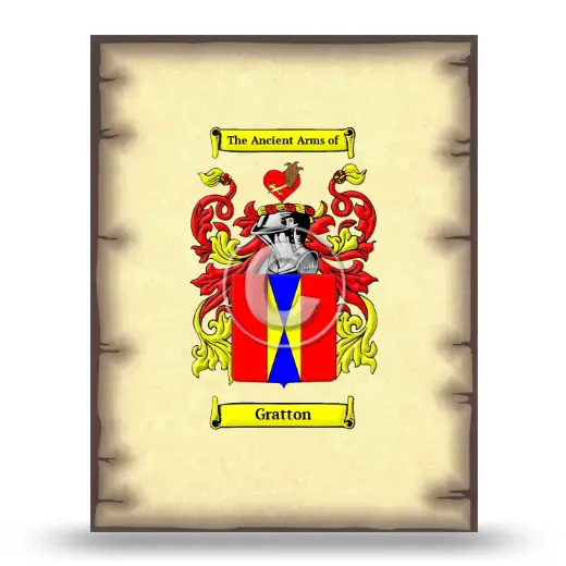 Gratton Coat of Arms Print