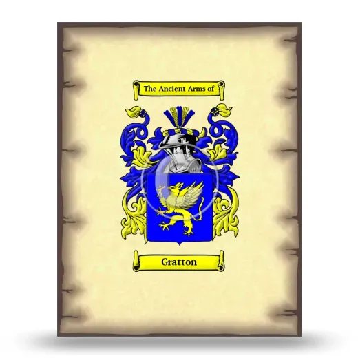 Gratton Coat of Arms Print