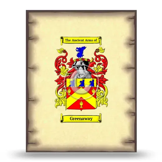 Greenaway Coat of Arms Print