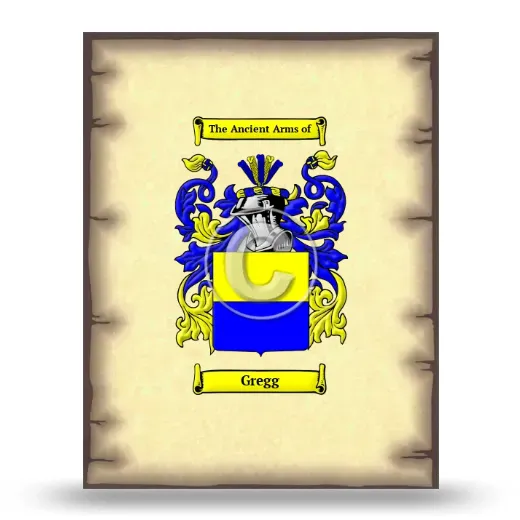 Gregg Coat of Arms Print