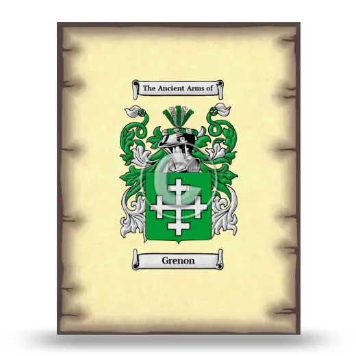 Grenon Coat of Arms Print
