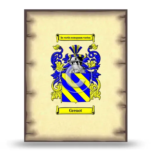 Grenot Coat of Arms Print