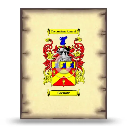 Grenow Coat of Arms Print