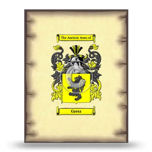 Gress Coat of Arms Print