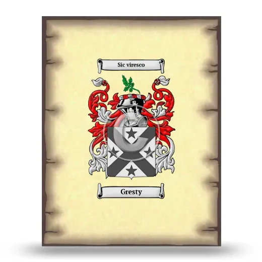 Gresty Coat of Arms Print
