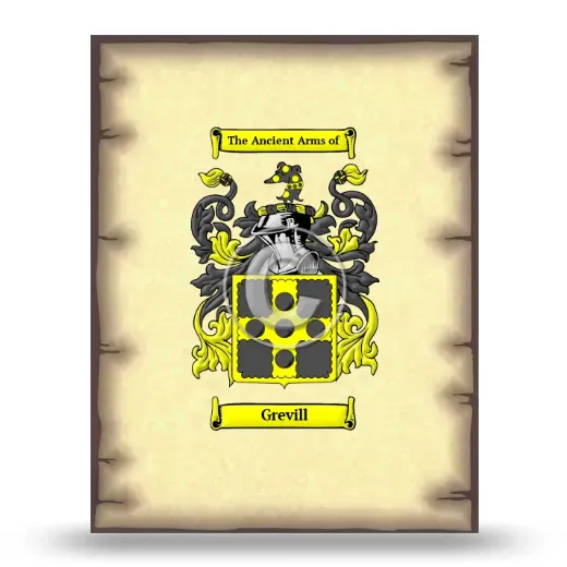Grevill Coat of Arms Print