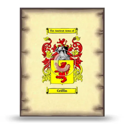 Griffin Coat of Arms Print