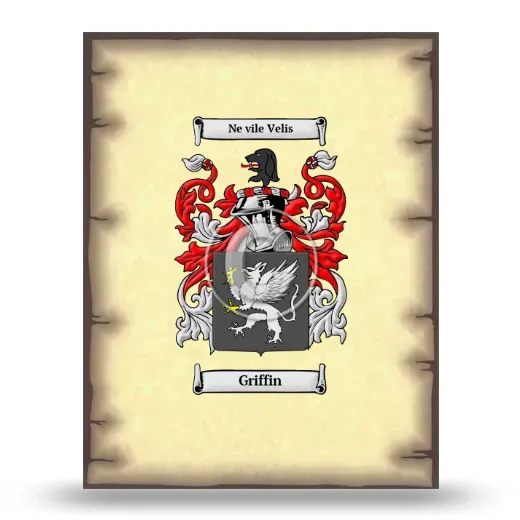 Griffin Coat of Arms Print