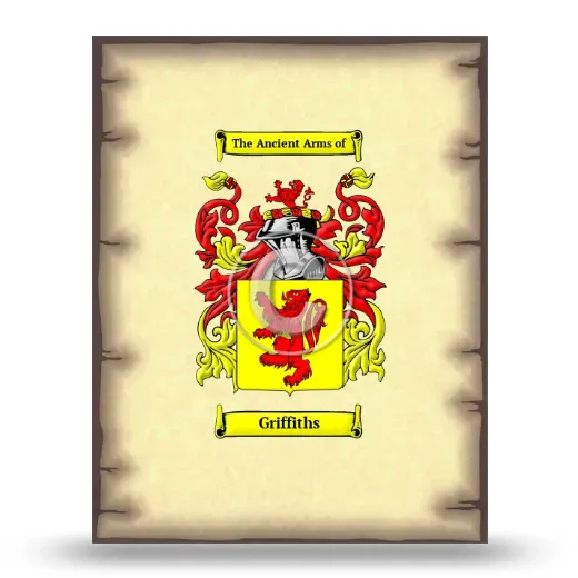 Griffiths Coat of Arms Print