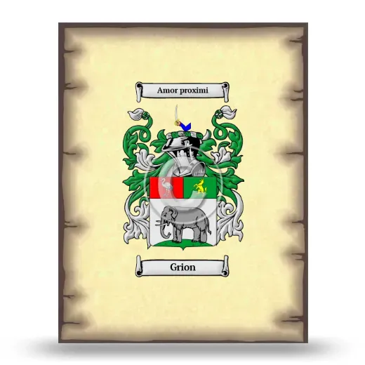 Grion Coat of Arms Print